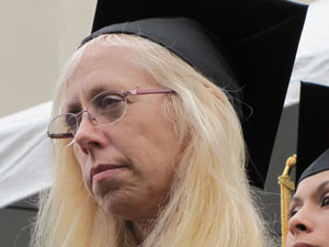 Female student at graduation